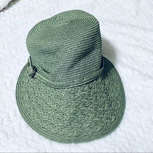 Scalia Cap-Sunhat Army moss Green Wide front brim